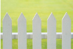 White Picket Fence as seen frequently across the United States